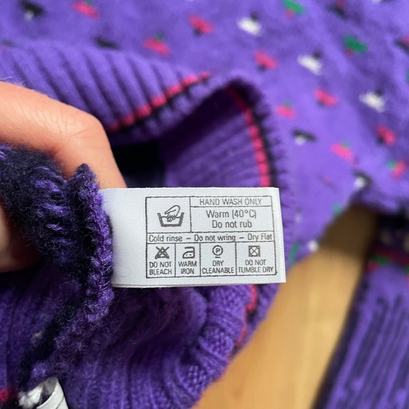 Scottish 100% lambs wool knit sweater - Picture 10 of 10